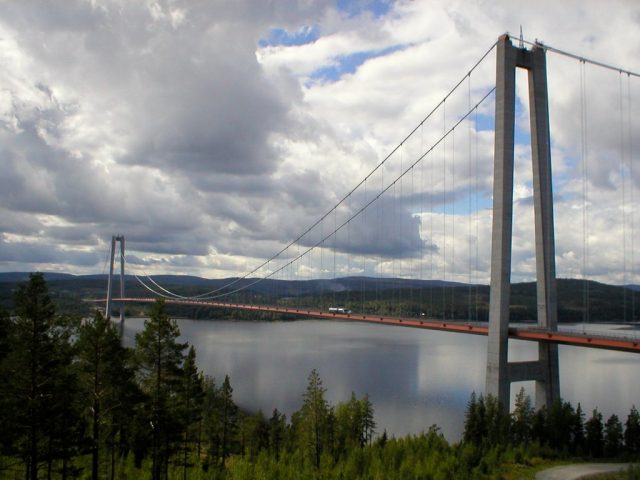 High Coast Bridge - Top Longest Suspension Bridges In The World