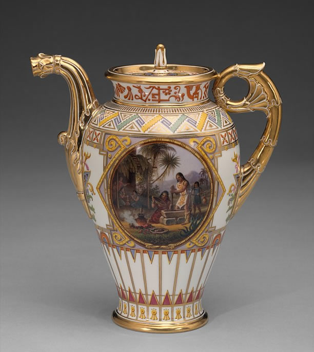 Coffeepot, part of a service, 1836, hard-paste porcelain Metropolitan Museum of Art
