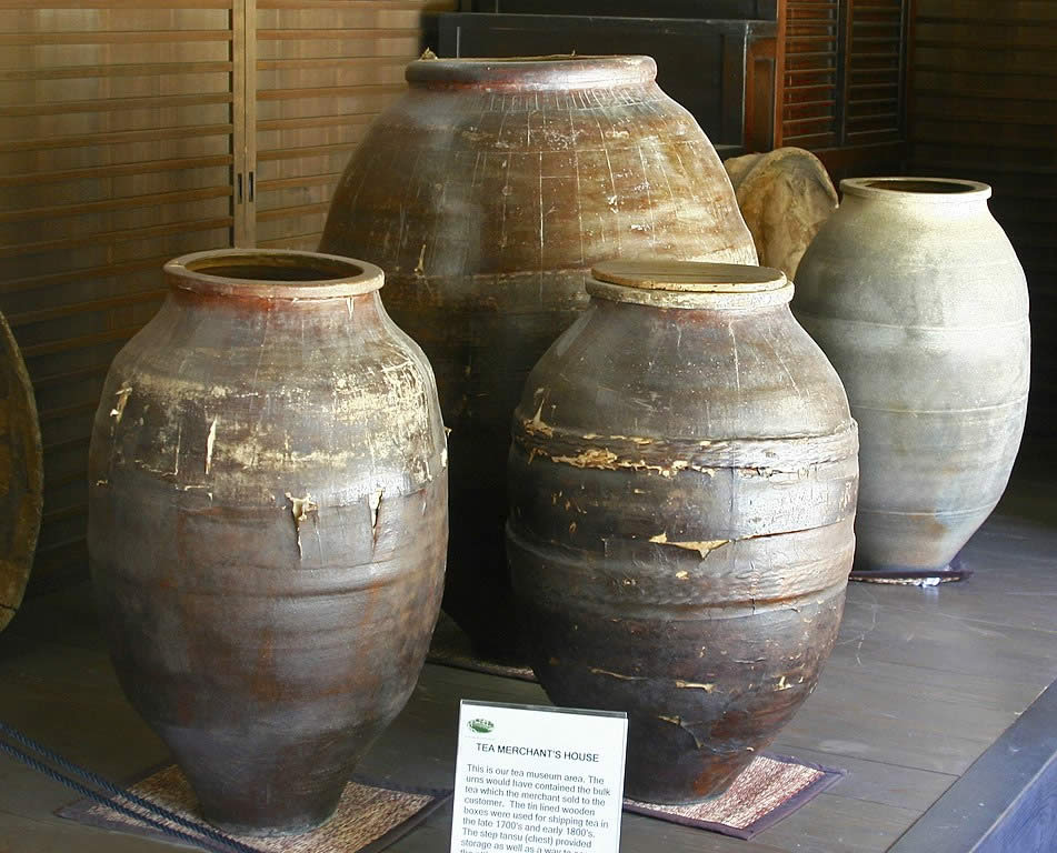 Ancient Tea Urns used by merchants to store tea - History of Tea in China