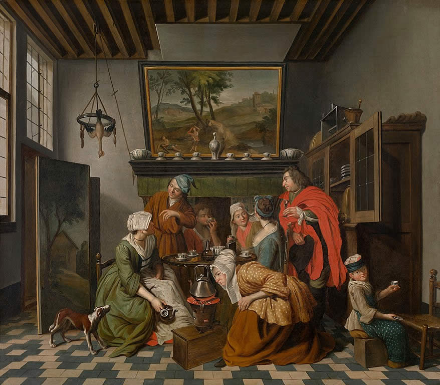Jan Josef Horemans the Younger, 'Tea Time' (18th century)